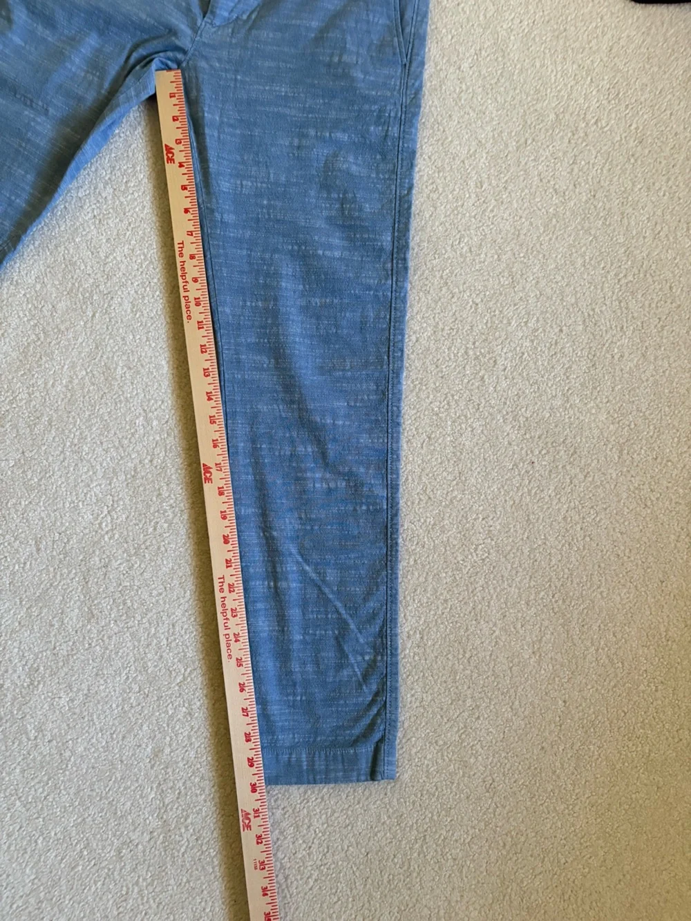 NWOT J. CREW Men’s Chambray Slim-Fit Flex Chino Pant Size 28x30